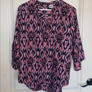 3/4 length pattern shirt